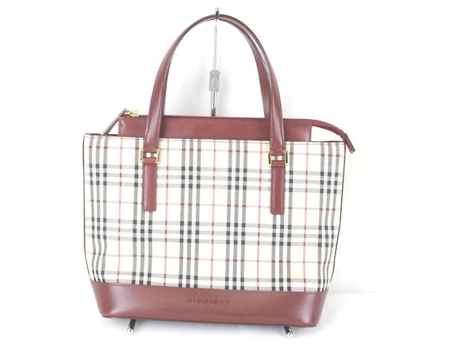 Bolso Burberry Nova Check rojo Roja