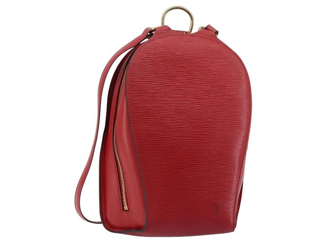 LOUIS VUITTON Epi Mabillon Backpack Castilian Red M52237 LV Auth 184225A