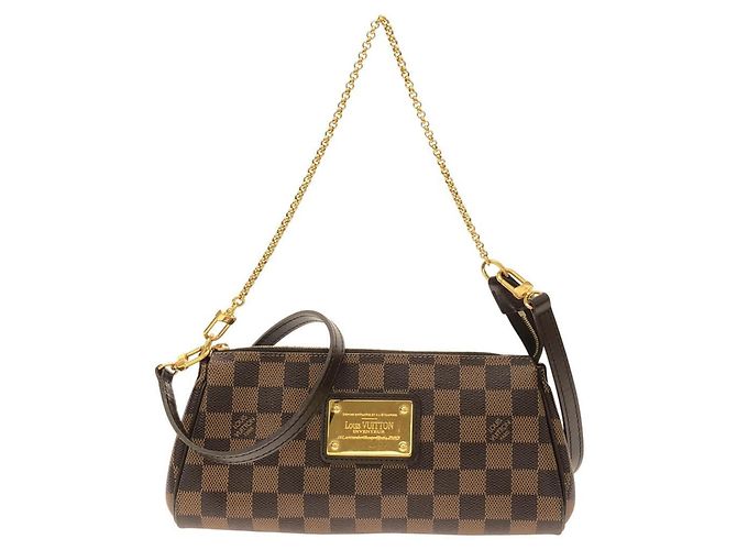 Bolsa de Ombro Louis Vuitton Damier Eva Damier ebene