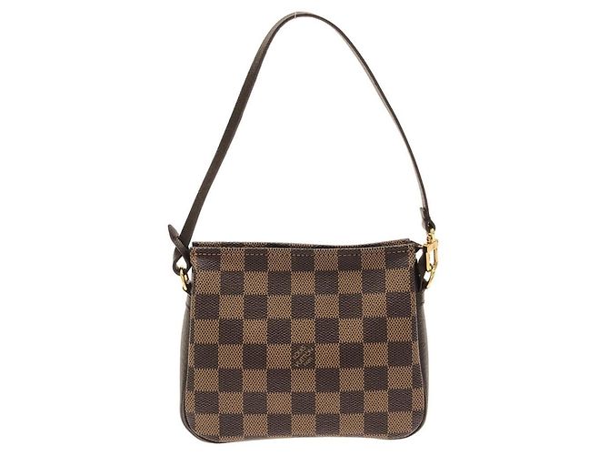 Louis Vuitton Damier Trouse Makeup Accessory Pouch Damier ebene