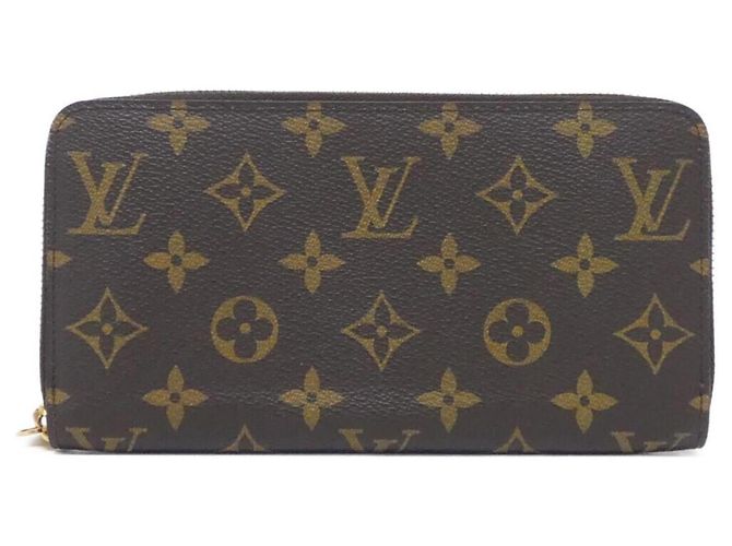 Louis Vuitton Monogram Zippy Wallet Brown
