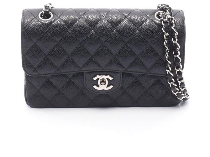 Borsa a Spalla Chanel Matelassé Double Flap Nero