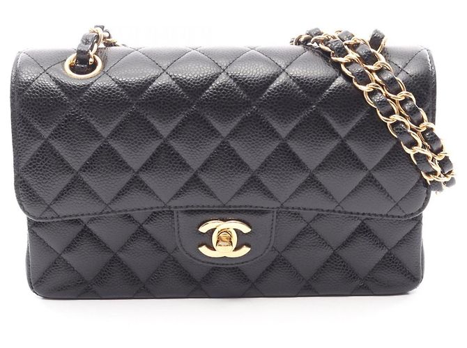 Borsa a tracolla Chanel Matelassé Double Flap Nero