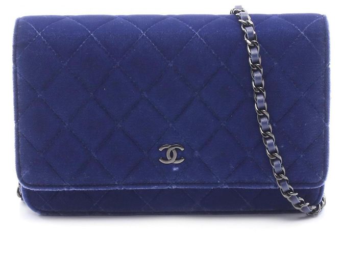 Borsa a Spalla Chanel Matelassé Blu