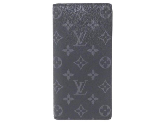 Cartera Louis Vuitton Monogram Eclipse Brazza Negro