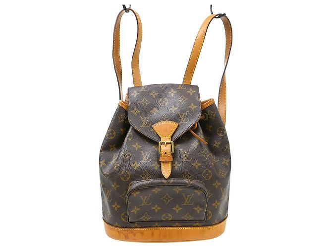 Louis Vuitton Montsouris Backpack Monogram Canvas MM Brown