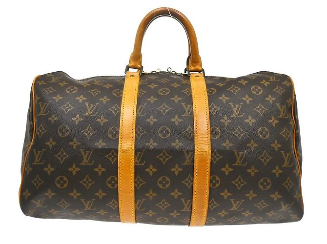 Louis Vuitton Keepall Bag Monogram Canvas 45 Brown