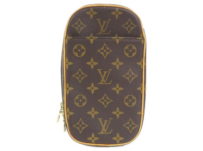 Louis Vuitton Monogram Pochette Gange M51870 Borsa Marrone