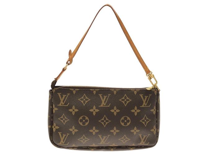 Louis Vuitton Monogram Pochette Accessoires Marrone