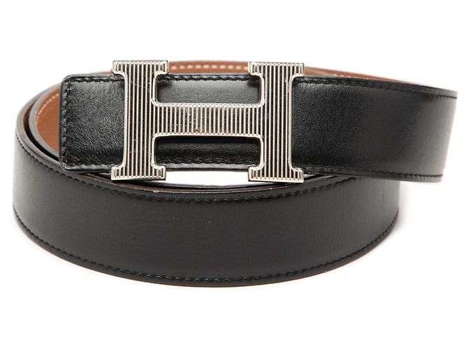 Hermès Hermes Constance H Gürtel Braun Schwarz
