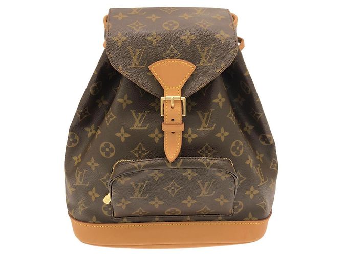 Louis Vuitton Monogram Montsouris MM Backpack Brown