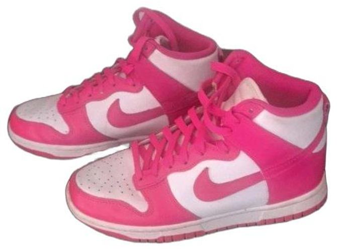 Nike Dunk High Sneaker Pink Weiß