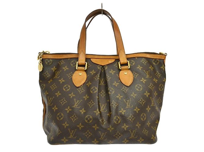 Borsa Louis Vuitton Palermo Monogram Canvas PM Marrone