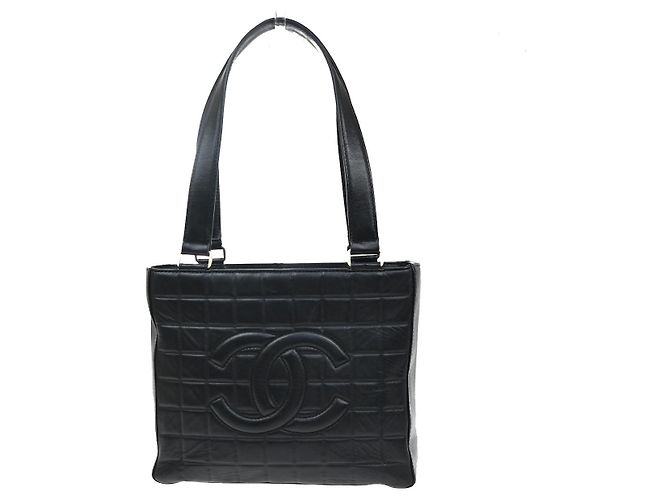Chanel Chocolate Bar CC Quilted Leather Small