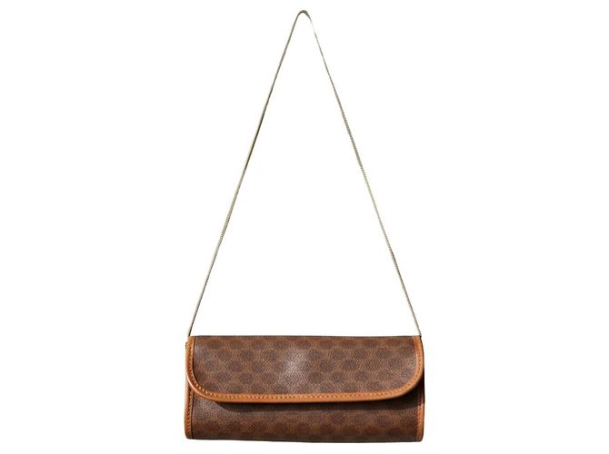 Céline Bolsa de ombro Celine Macadam Marrom