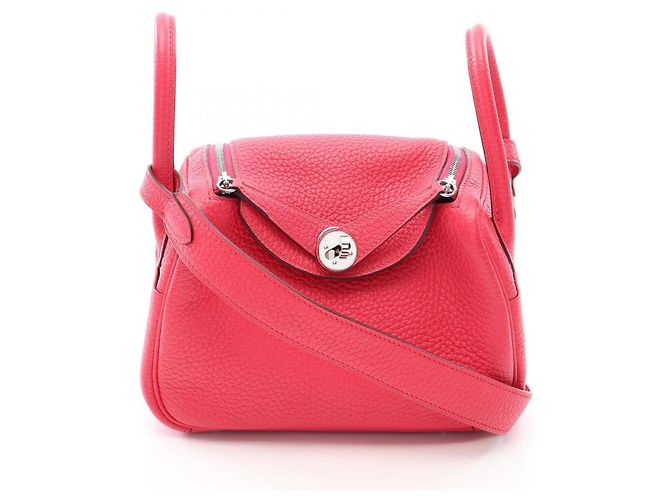 Hermès Bolsa de ombro Hermes Lindy Mini Rosa
