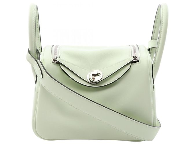 Hermès Bolsa de ombro Hermes Lindy Mini Verde