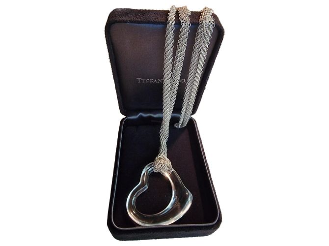 Collana Open Heart Tiffany & Co. in argento e cristallo di rocca Silver hardware