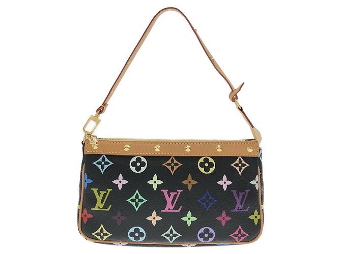 Louis Vuitton Multicolor Pochette Accessoires M92648 Black Multiple colors