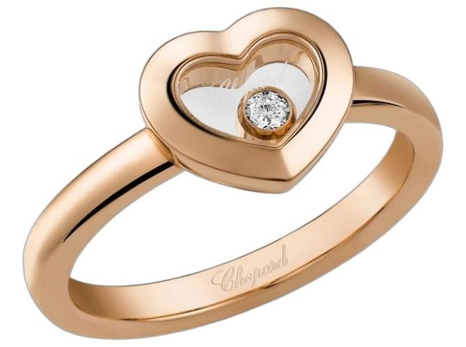 Chopard Anello Happy Diamonds Icons in Oro Rosa D'oro