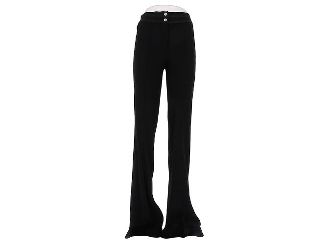 Dior Schwarze Hose mit elastischem Bund