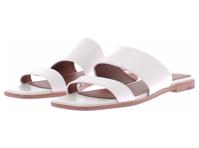 Loro Piana Sandali in pelle bianca Bianco