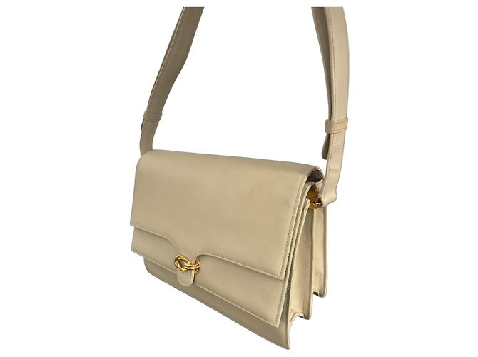Gucci Borsa a Tracolla in Pelle Beige