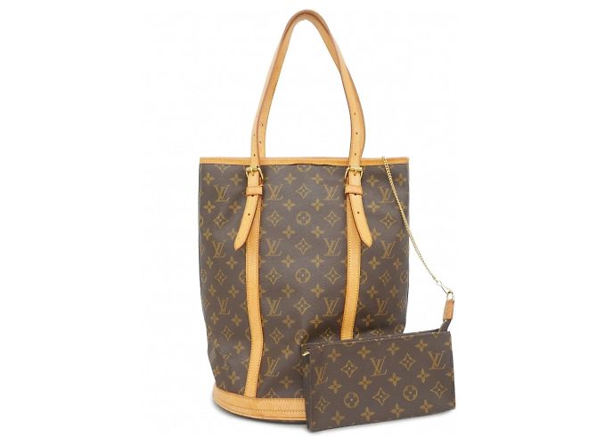 Borsa Tote Louis Vuitton Monogram Bucket GM Marrone
