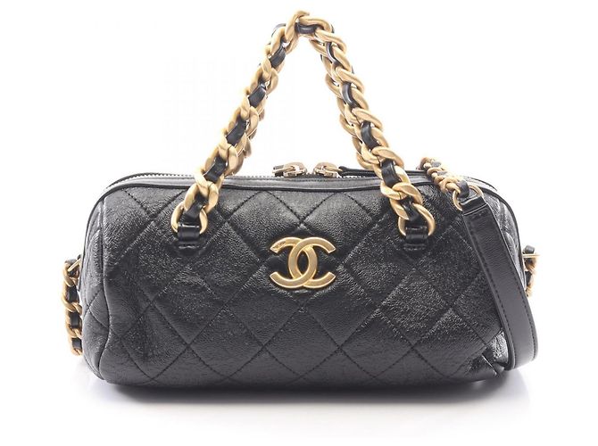 Borsa Bowling Matelassé Chanel Nero