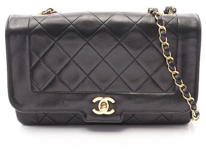 Borsa a tracolla Chanel Matelassé Single Flap Nero