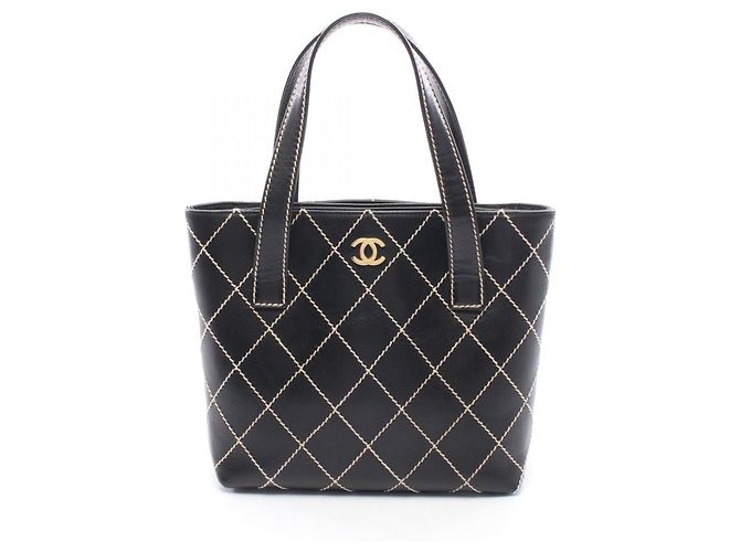 Sac cabas Chanel Wild Stitch Noir