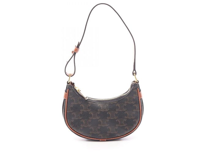 Céline Borsa Celine AVA Mini Ava Triomphe Marrone Nero