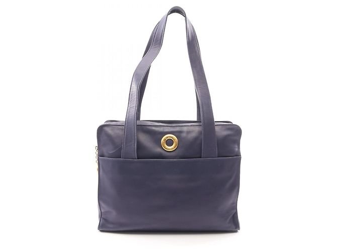 Céline Borsa Tote Celine Circle Logo Blu navy