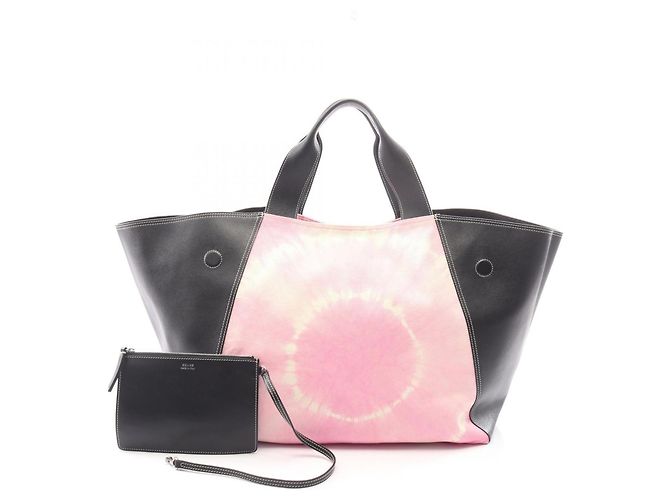 Céline Sac cabas Celine Tie-Dye Noir Rose Blanc