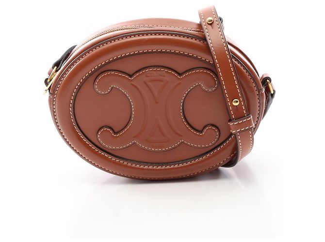Céline Borsa Triomphe Oval Celine Marrone