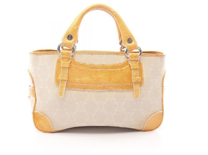 Céline Bolsa Celine Boogie Bag Marrom Bege