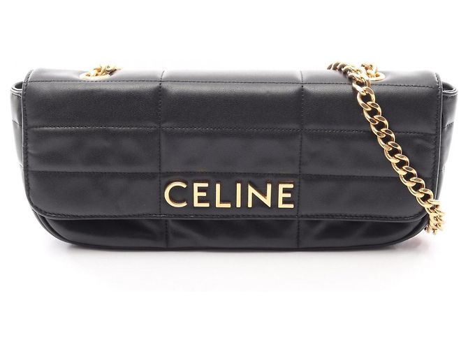 Céline Borsa a Spalla Celine Matelassé Monochrome Nero