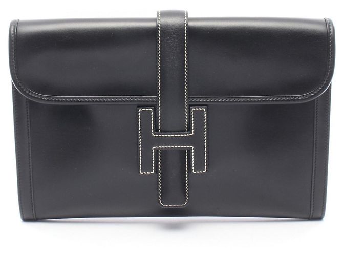 Hermès Clutch Hermes Jige PM Negro