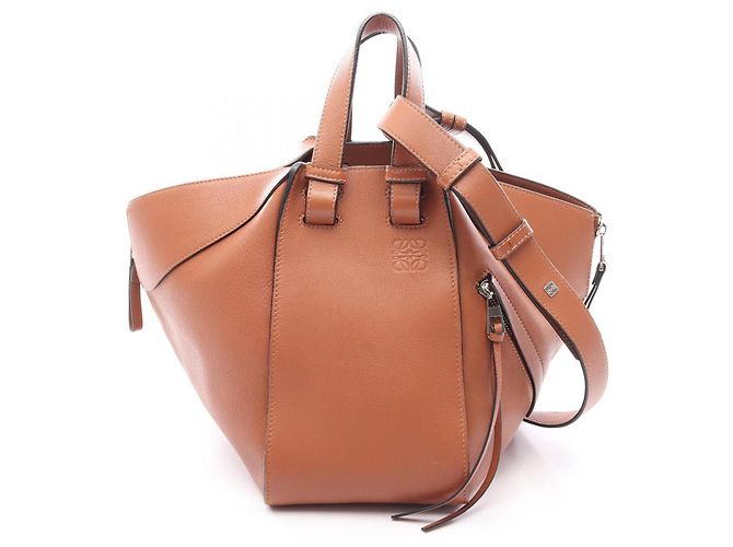 Loewe Hammock Small 2-Way Leather Handbag Brown