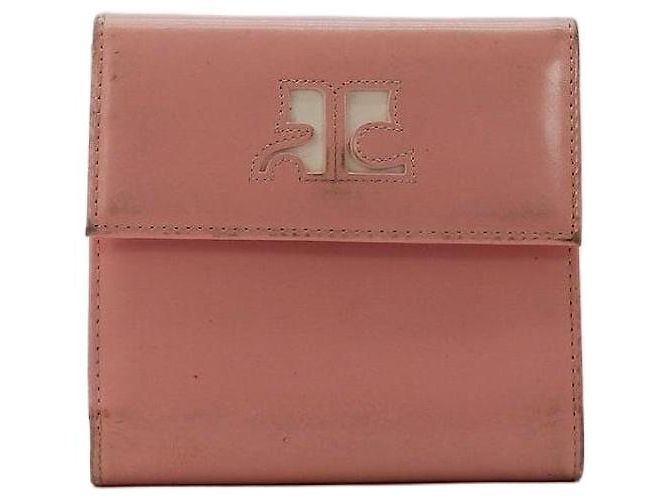 Courreges Courrèges Cartera de cuero rosa