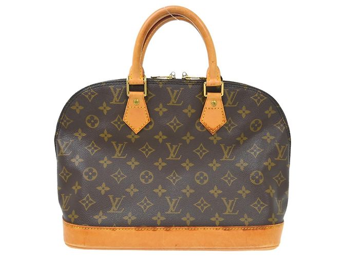 Sac à main Louis Vuitton Alma Monogram Canvas PM Marron