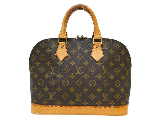 Louis Vuitton Alma Monogram Canvas PM Castaño