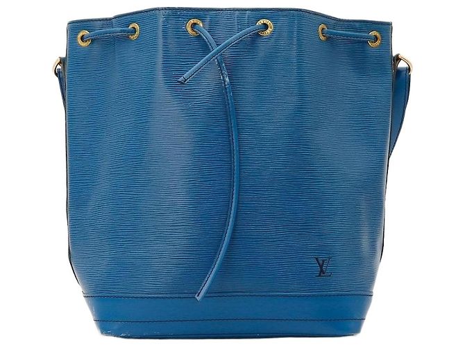 Louis Vuitton Borsa a secchiello Noe in pelle Epi Blu