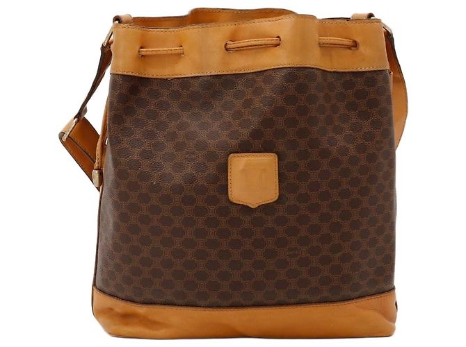 Céline Borsa a secchiello Celine Macadam Marrone 