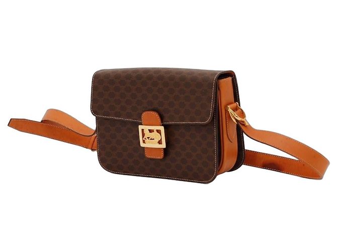 Céline Celine Borsa a Spalla Triomphe Canvas Marrone Monogramma 