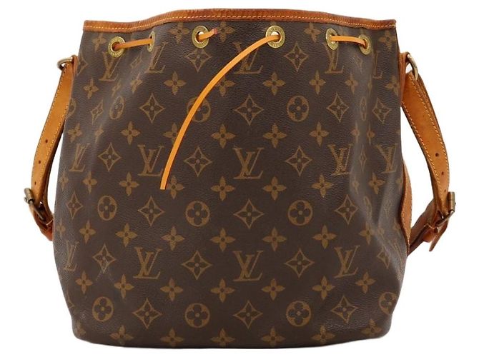 Louis Vuitton Monogram Noé Bolsa Bucket Marrom Monograma