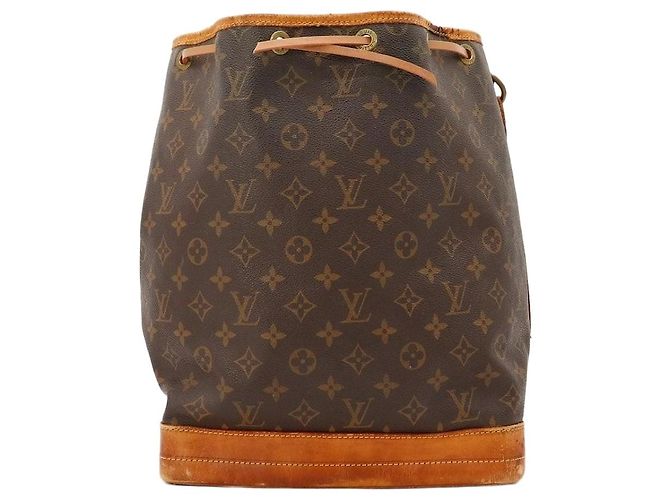 Louis Vuitton Monogram Noé Bolsa Saco Marrom Monograma