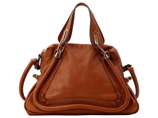 Chloé Sac à main Paddington en cuir Marron
