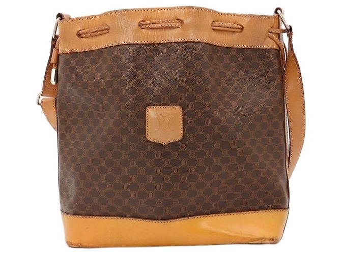 Céline Celine Sac Seau Macadam Marron