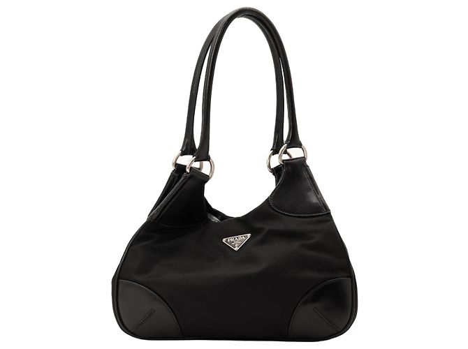 Prada Tessuto Borsa a Spalla Nero 